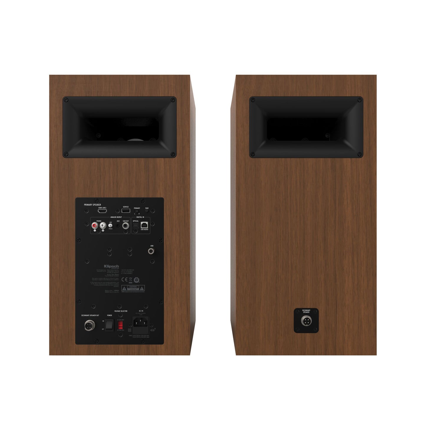 Klipsch The Nines Powered Bookshelf Loudspeakers with Bluetooth (pair)