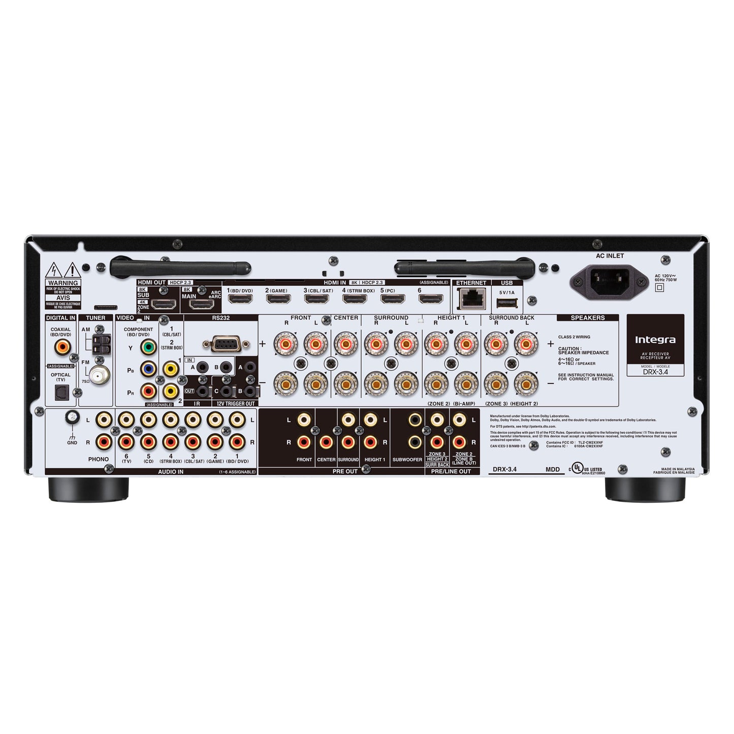 Integra DRX-3.4 9.2 Channel A/V Receiver