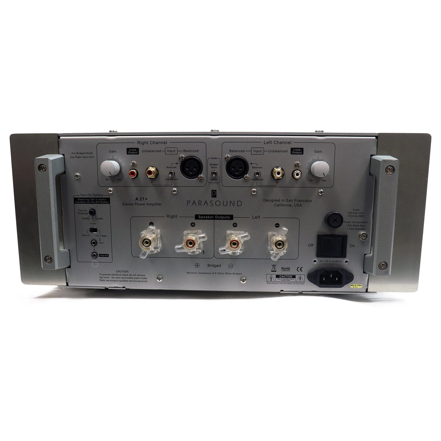 Parasound Halo A21+ Stereo Power Amplifier (USED)