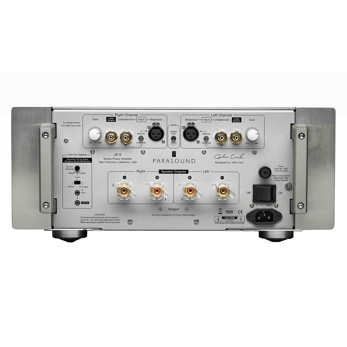 Parasound Halo JC5 Stereo Power Amplifier (OPEN)