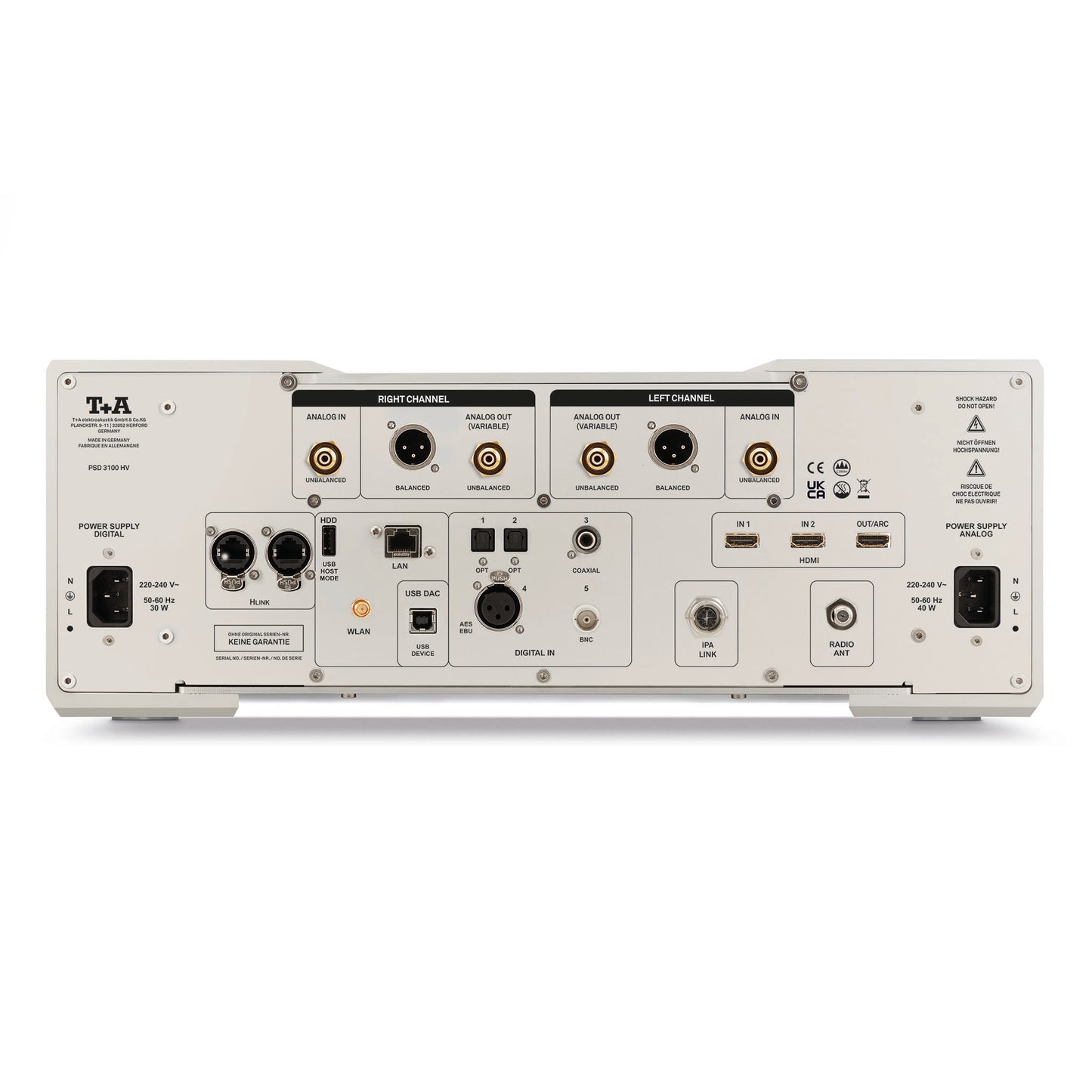 T+A Elektroakustik PSD 3100 HV Preamplifier / Streamer / DAC