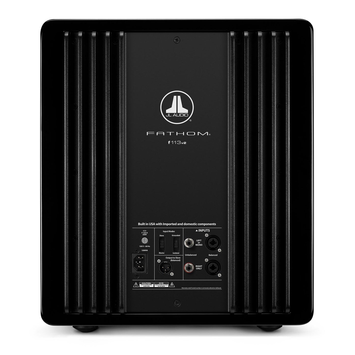 JL Audio Fathom f113v2 13" Subwoofer - Black/Rear/Port view