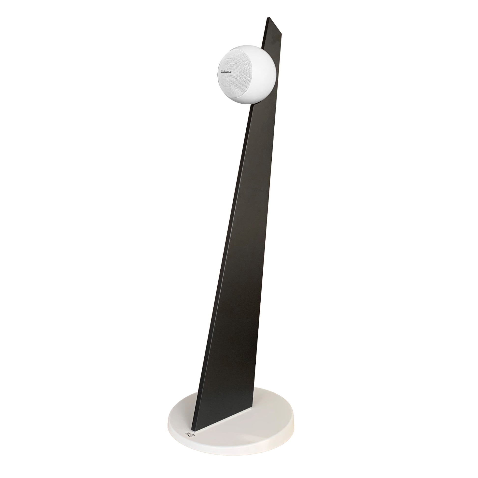 Cabasse iO3 Loudspeaker - White with black & white stand