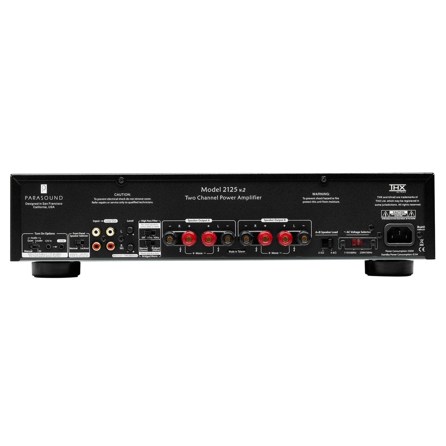 Parasound NewClassic 2125 v.2 Stereo Power Amplifier (OPEN)