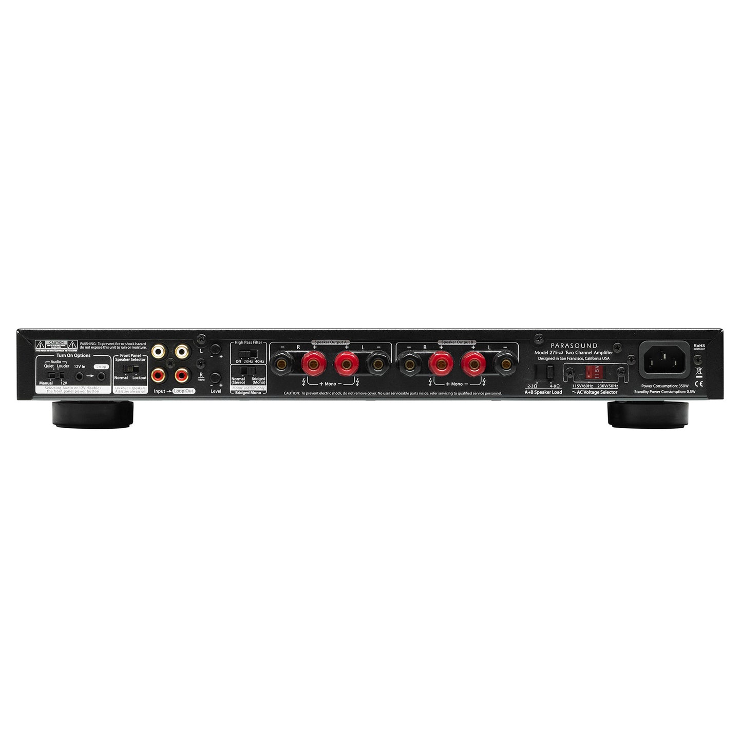 Parasound NewClassic 275 v.2 Stereo Power Amplifier