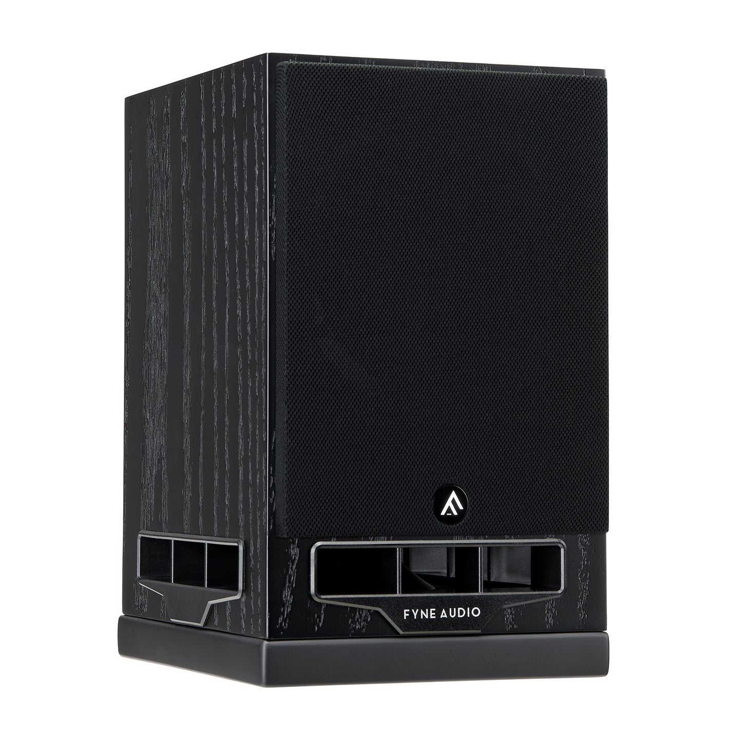 Fyne Audio F5S Bookshelf Loudspeaker (pair) - Black Oak Finish w/ grille cover