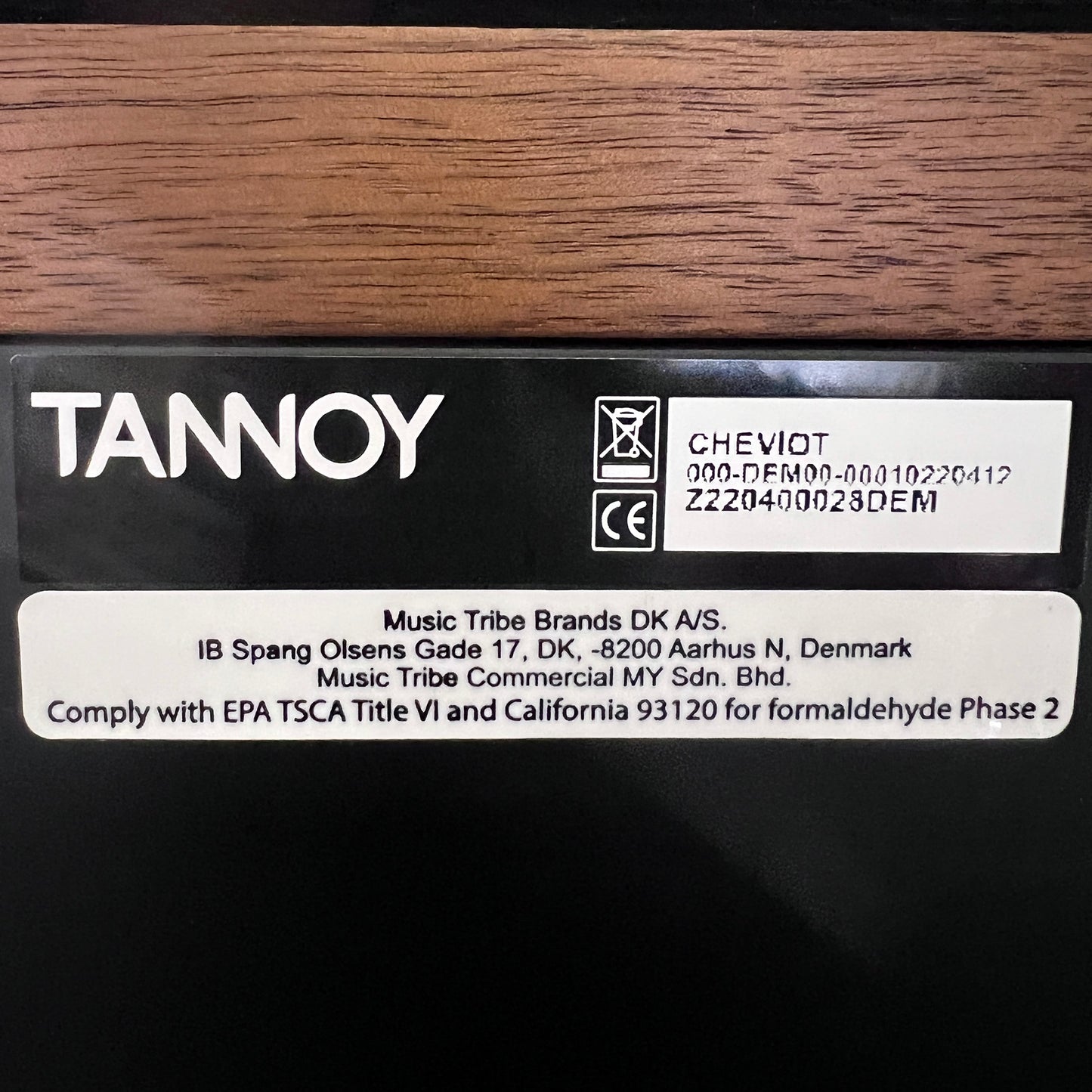Tannoy Cheviot Loudspeaker (each) (BLEM)