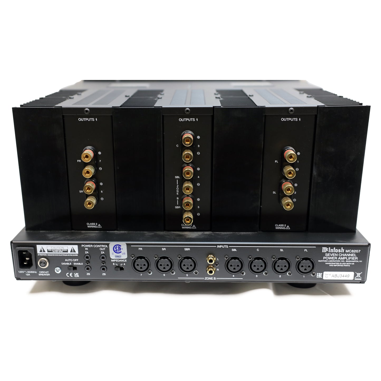 McIntosh MC8207 Seven Channel Amplifier (USED)