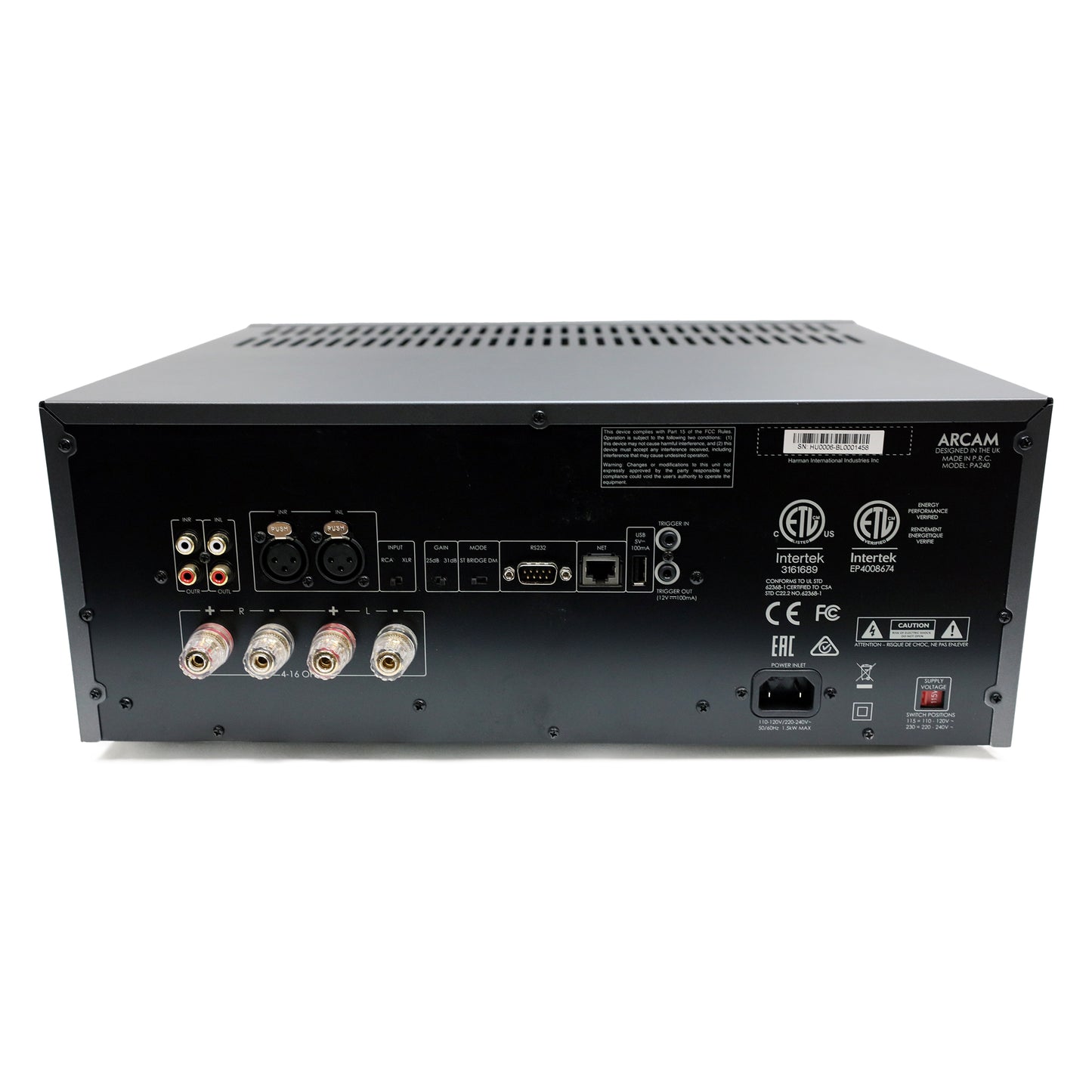 Arcam PA240 2-Channel Power Amplifier (BLEM)