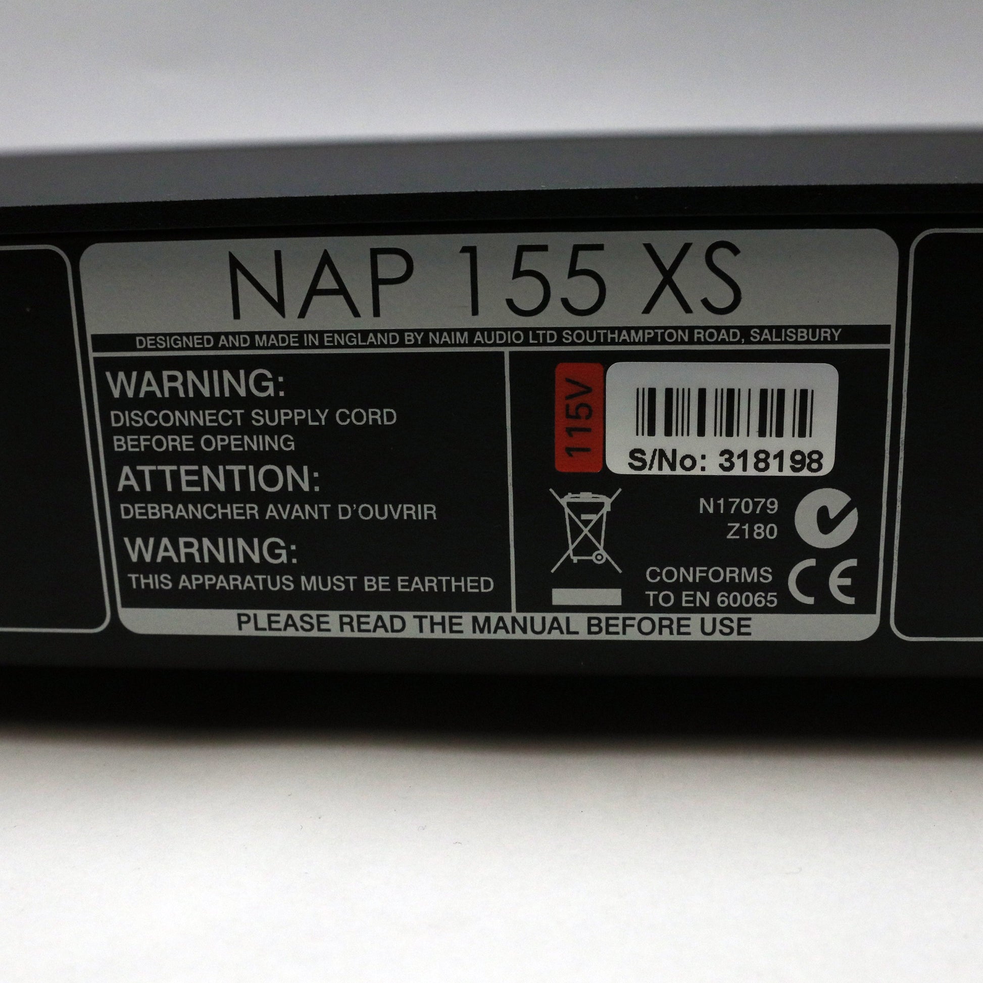 NAIM NAP 155XS Two-channel Power Amplifier (USED)