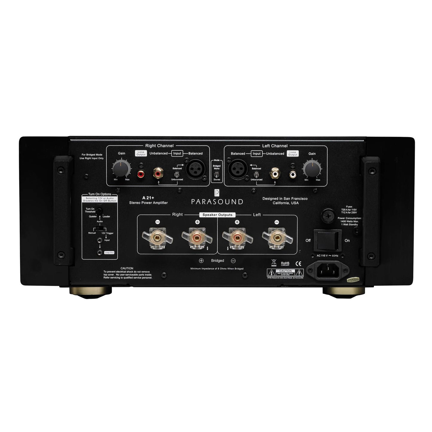 Parasound Halo A21+ Stereo Power Amplifier (USED)