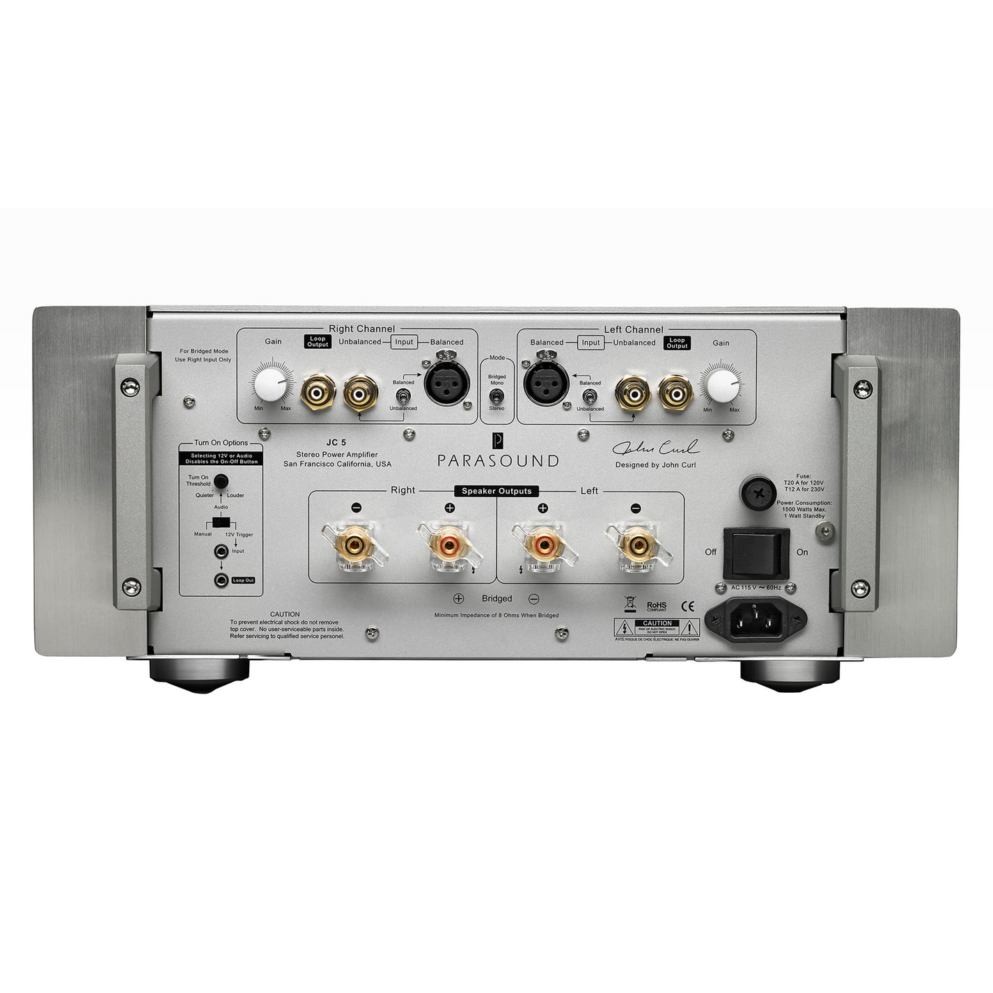 Parasound Halo JC5 Stereo Power Amplifier – Upscale Audio