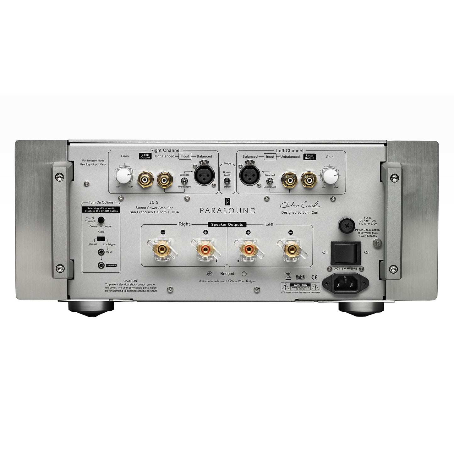 Parasound Halo JC 5 Stereo Power Amplifier