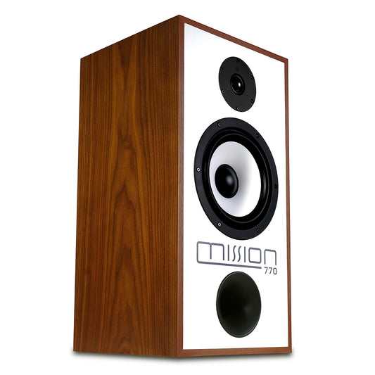 Mission 770 Bookshelf Loudspeakers with Stands (pair) - Walnut