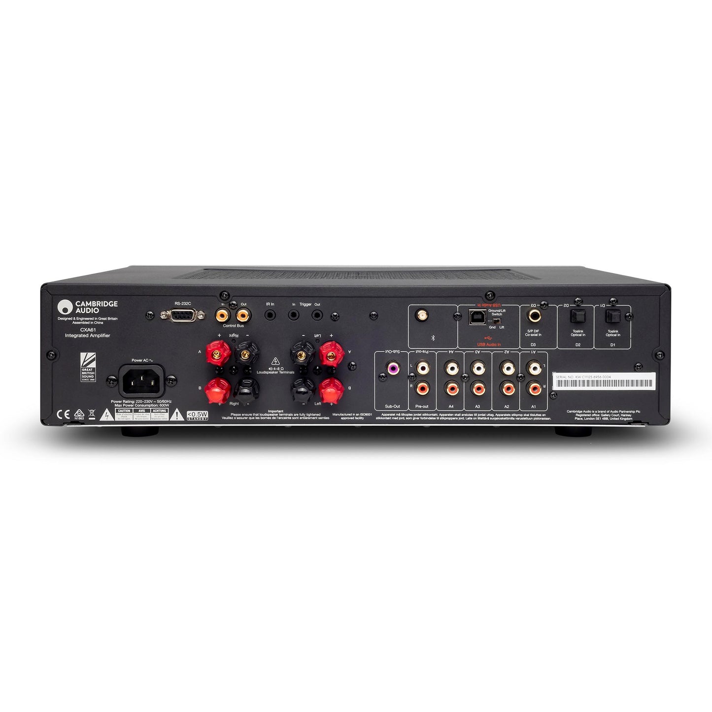 Cambridge Audio CXA61 Integrated Amplifier w/ DAC & Bluetooth