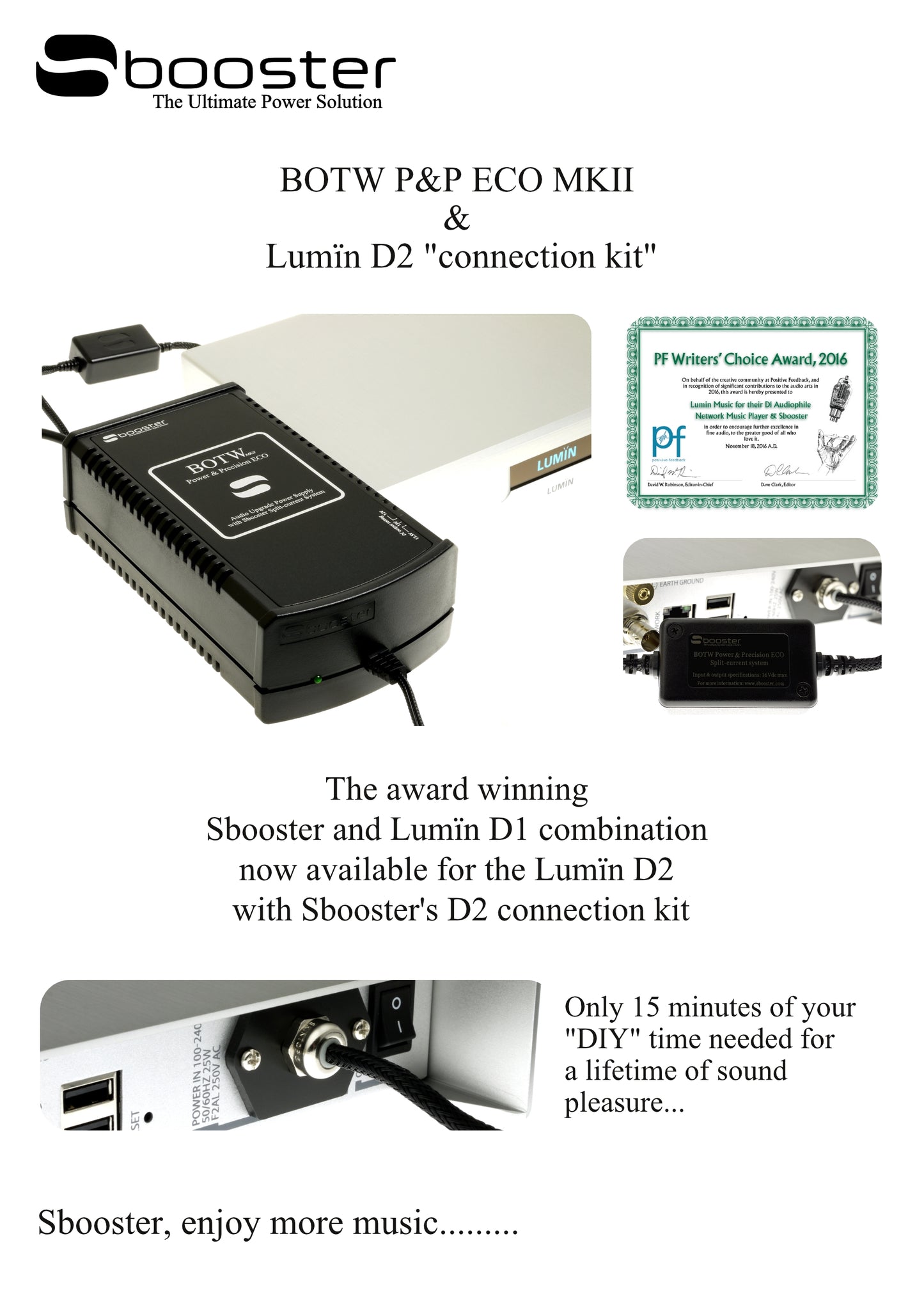 Sbooster Lumin D2-T2-T3-U1 Mini-U2 Mini- Connection Kit