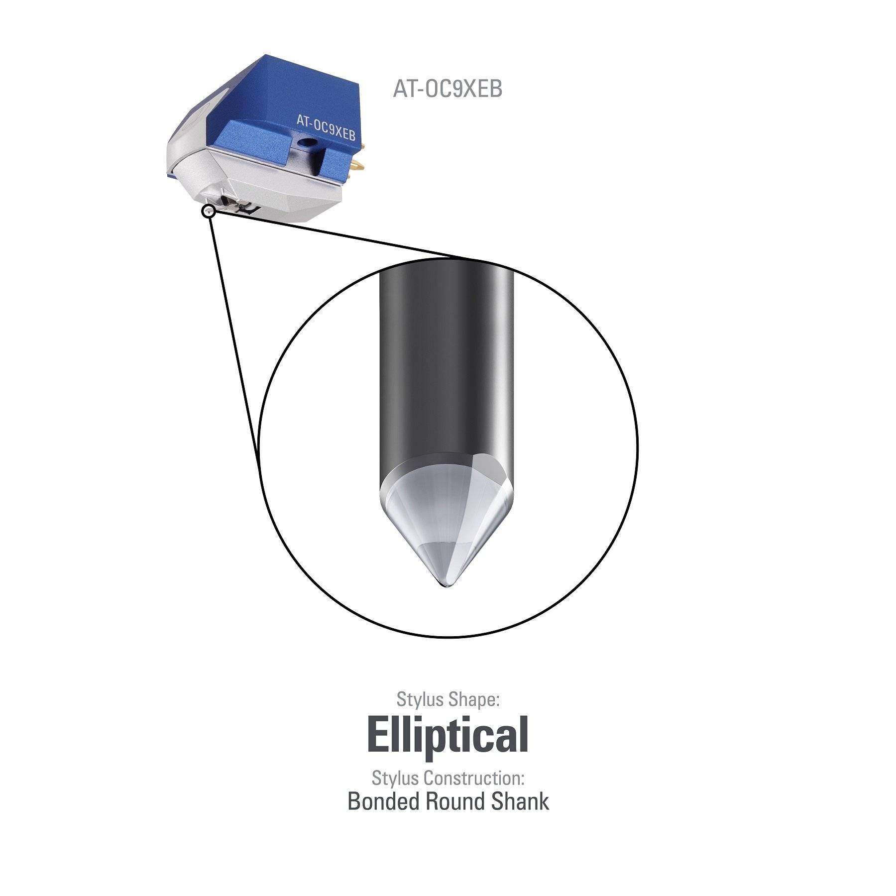 Audio-Technica AT-OC9XEB Dual Moving Coil online Cartridge Bonded Elliptical Stylus