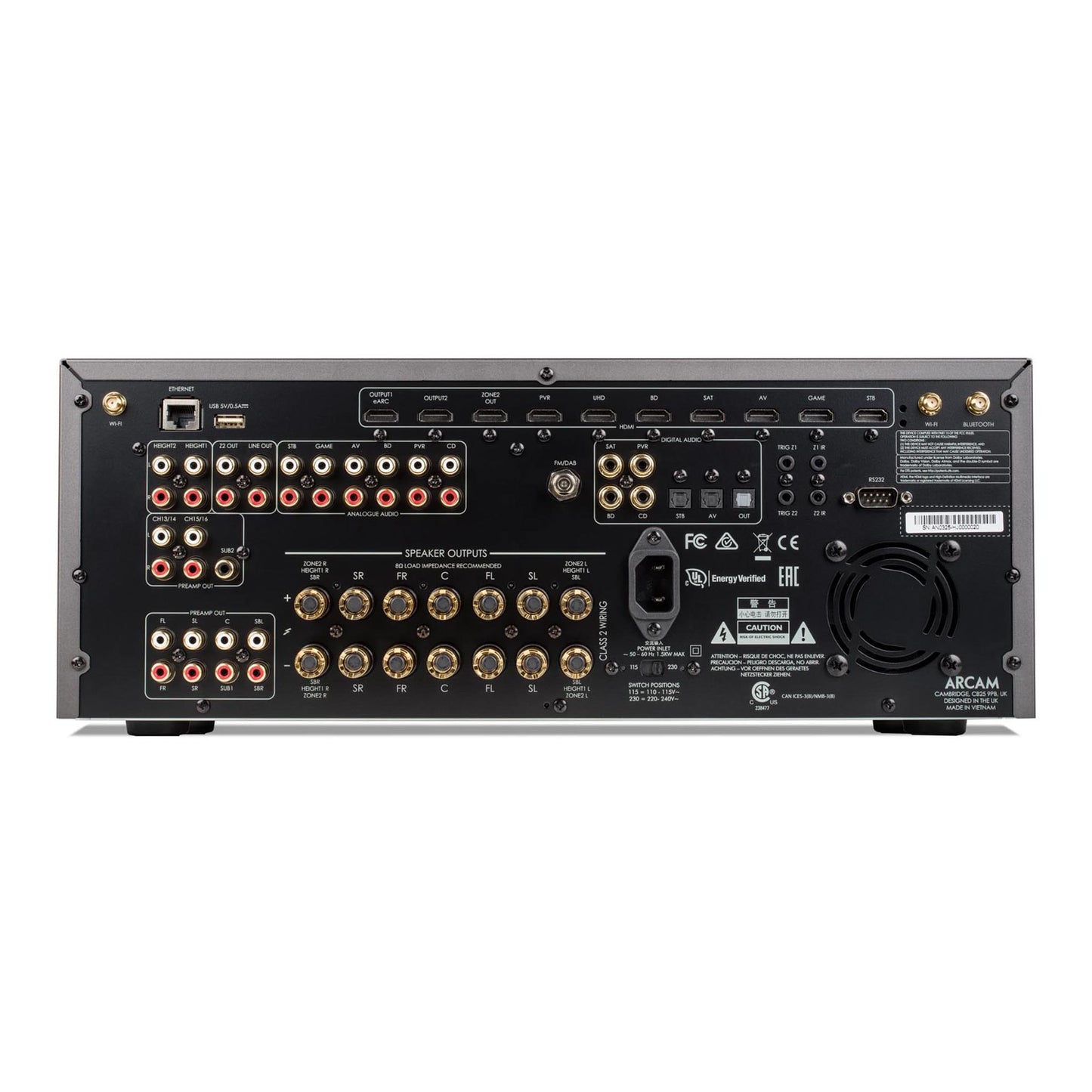 Arcam AVR31 15.2 Pre-Amplifier / 7 Amplifier Channel Class G AV Receiver